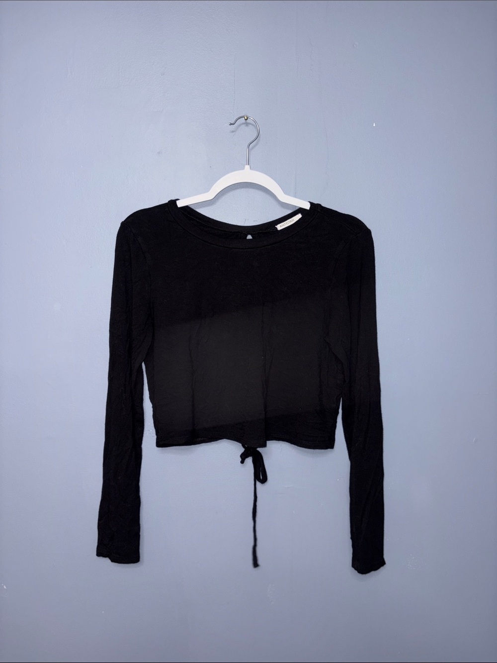 Antistar • Black Open Back Crop Longsleeve